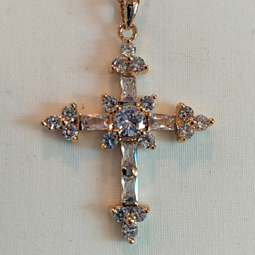 Sparkling Cross Necklace